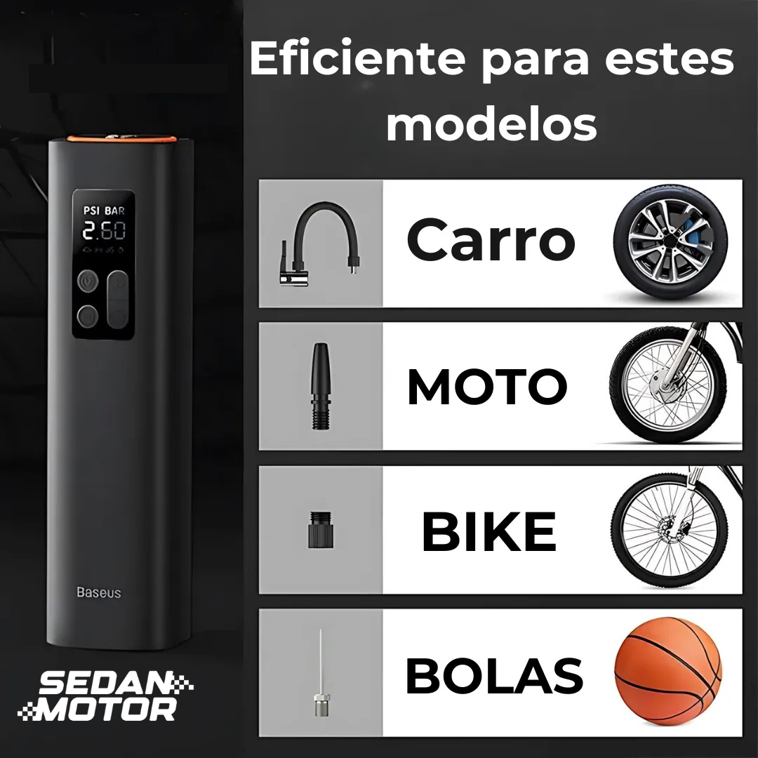 Compressor de Ar Automotivo Portátil | Rápido e Eficiente - Sedan Motors