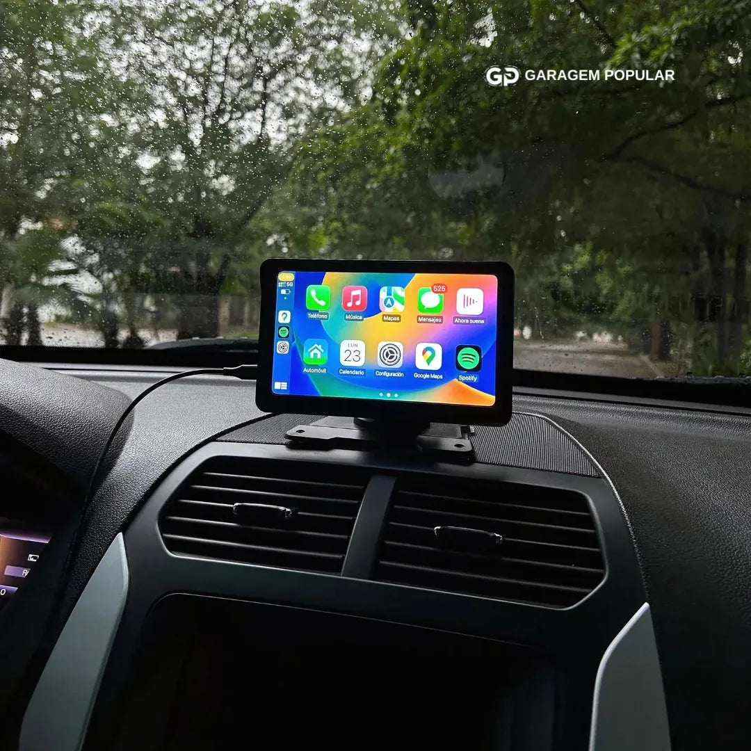 Tela Multimídia com CarPlay e Android Auto | MaxTela Pro | + 🎁 Brinde Exclusivo